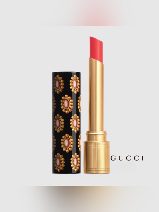Gucci Other - Gucci Rouge de Beauté Brilliant Lipstick 411 Emmy Petals